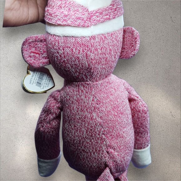 Ty Beanie Buddies Socks The Sock Monkey Plush Toy Collectible "16" - Picture 3 of 6